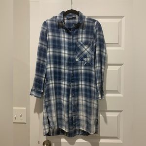 Zara vintage style long shirt dress